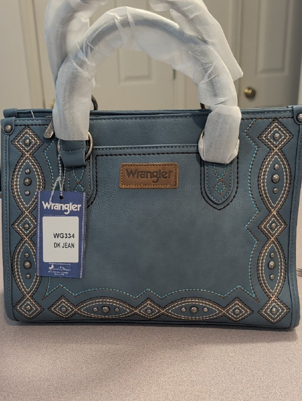 Wrangler Stud and Stitch Satchel - Beautiful Bag!  New with Tags